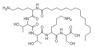 Palmitoyl Pentapeptide-3 Structure